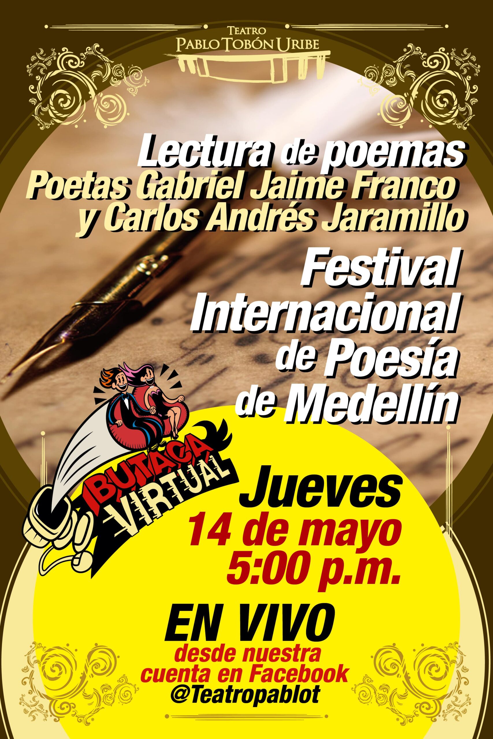 Imagen del evento #ButacaVirtual - Lectura de poesía en vivo