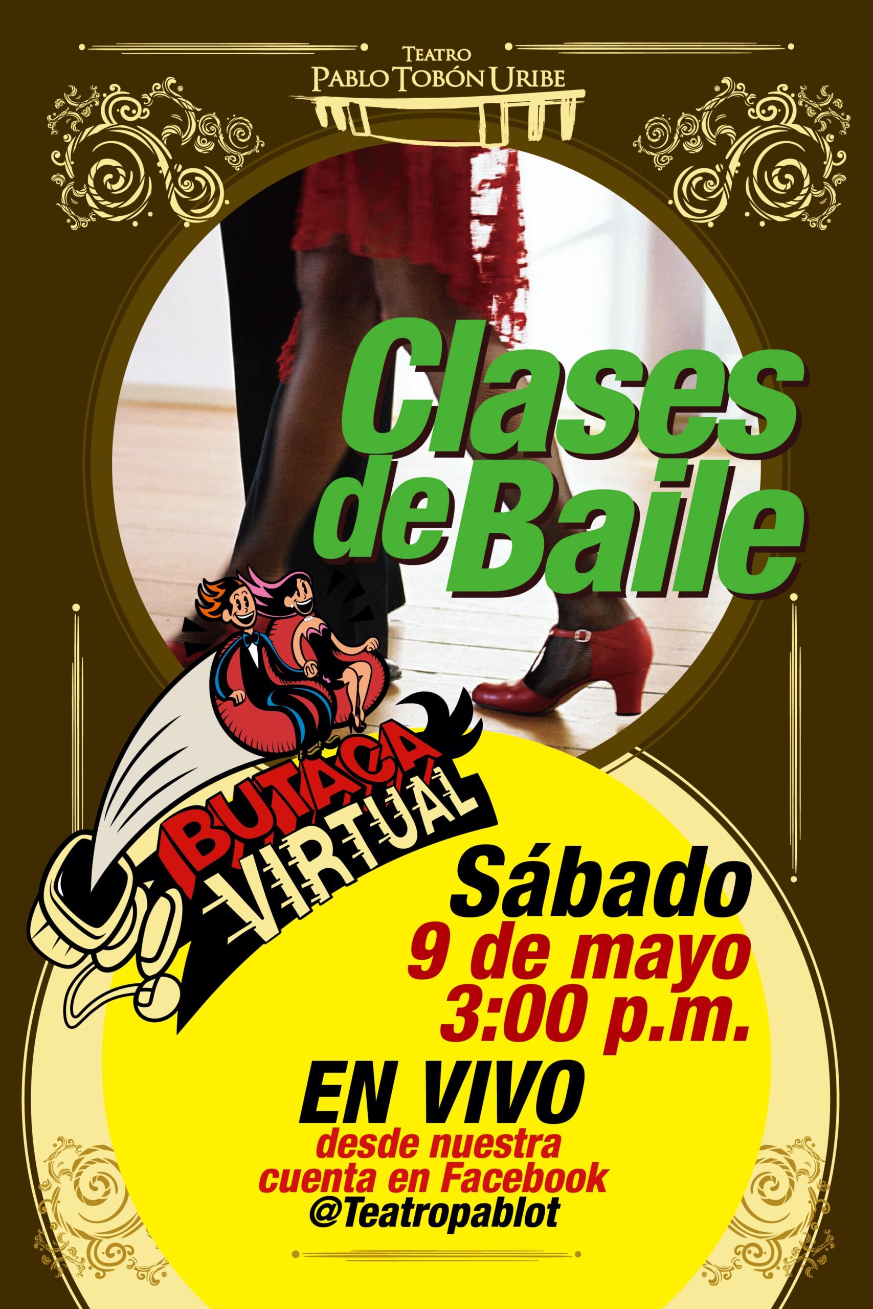 Imagen del evento #ButacaVirtual - Clase de Baile en vivo - Tango