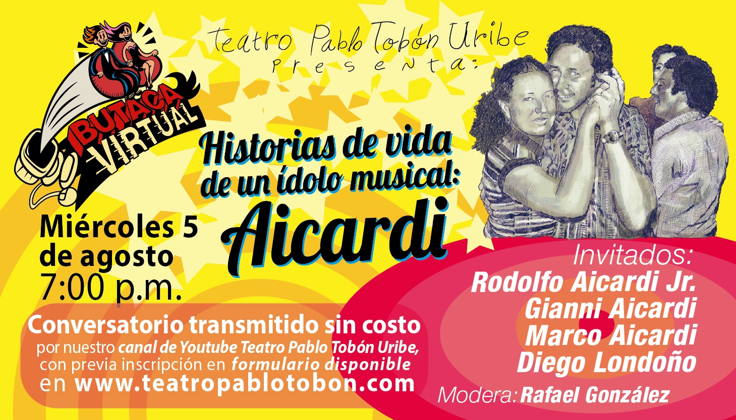 Imagen del evento Charla "Historias de vida de un ícono musical: Aicardi"- #ButacaVirtual