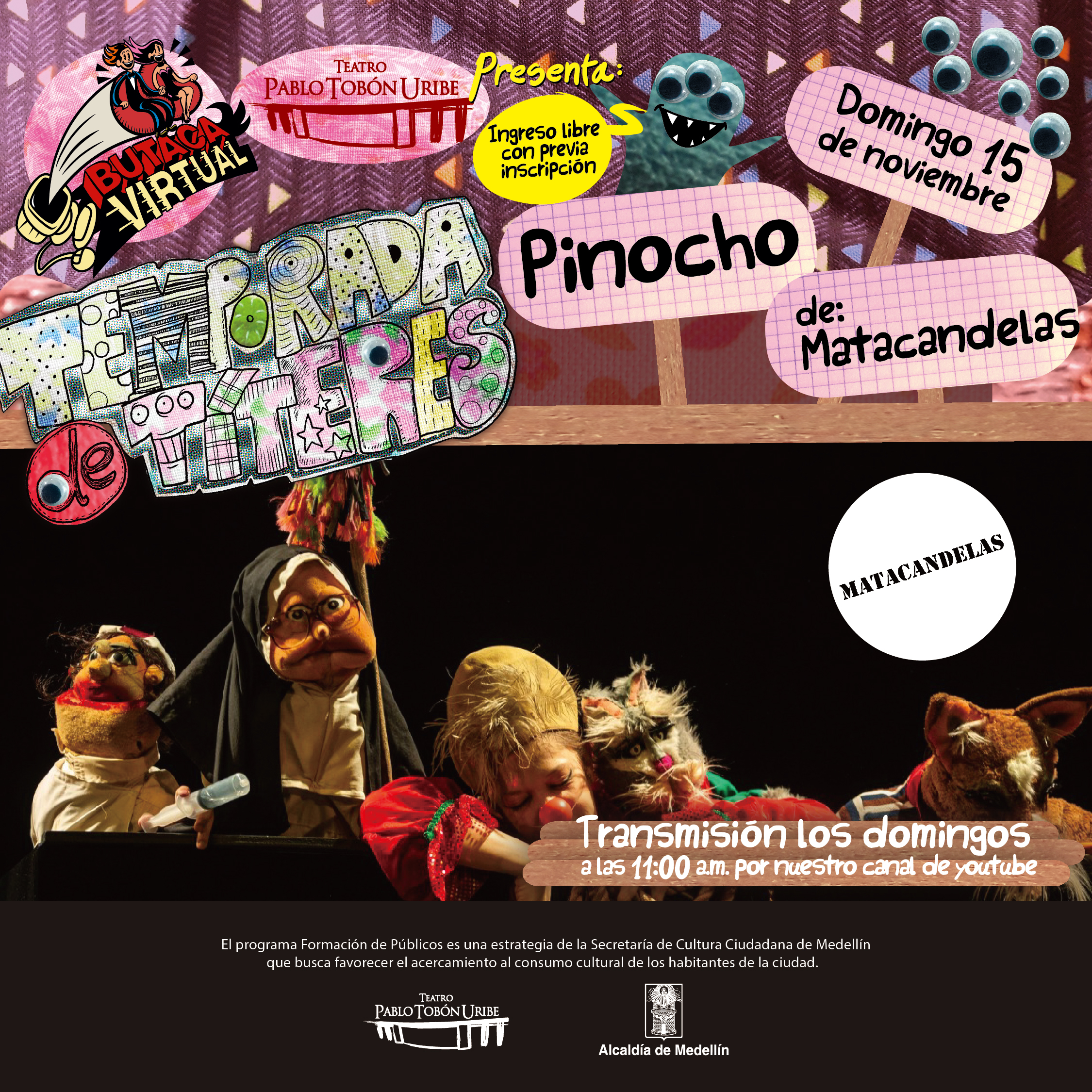 Imagen del evento "Pinocho" #TemporadaDeTíteres