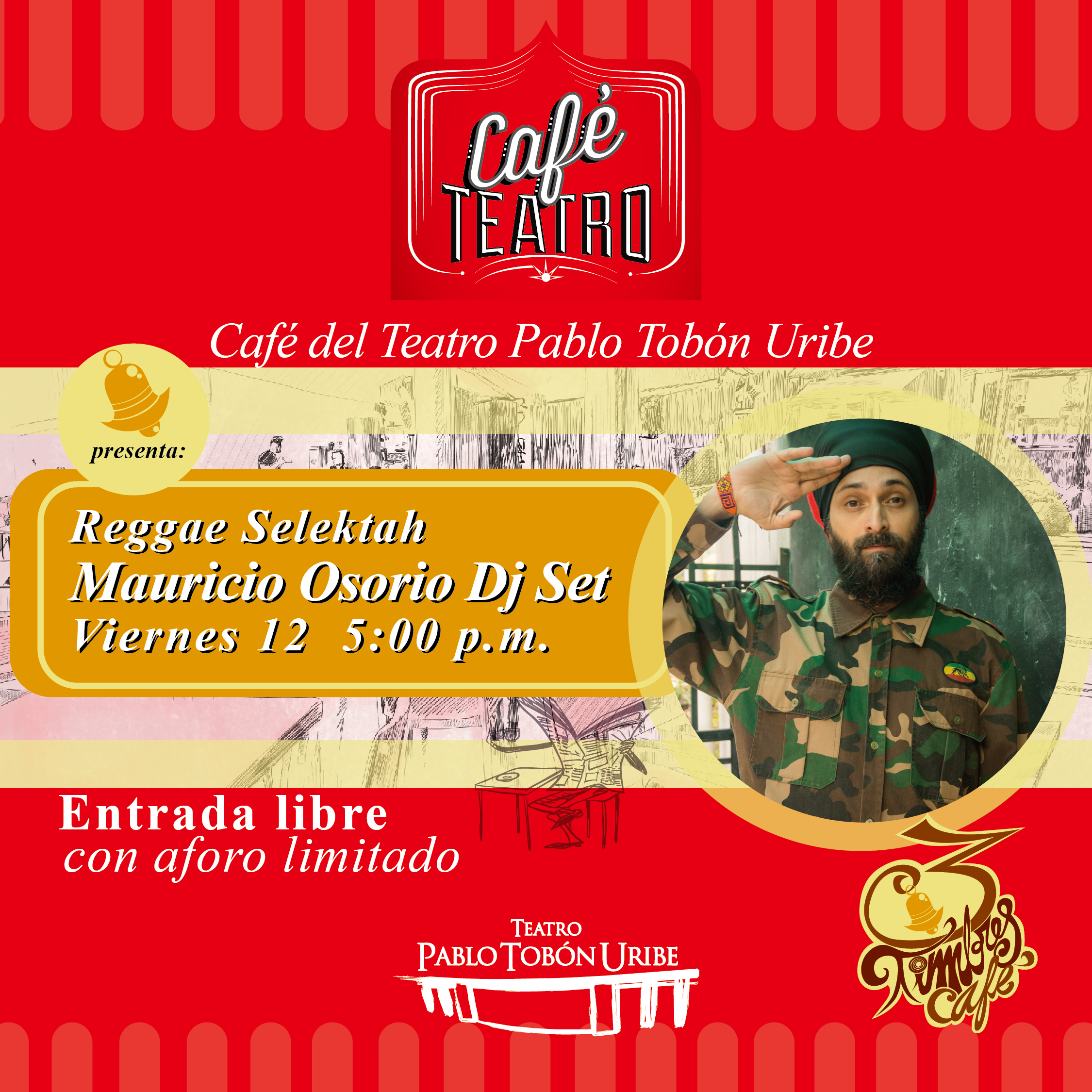 Imagen del evento Reggae Selektah - Mauricio Osorio Dj set