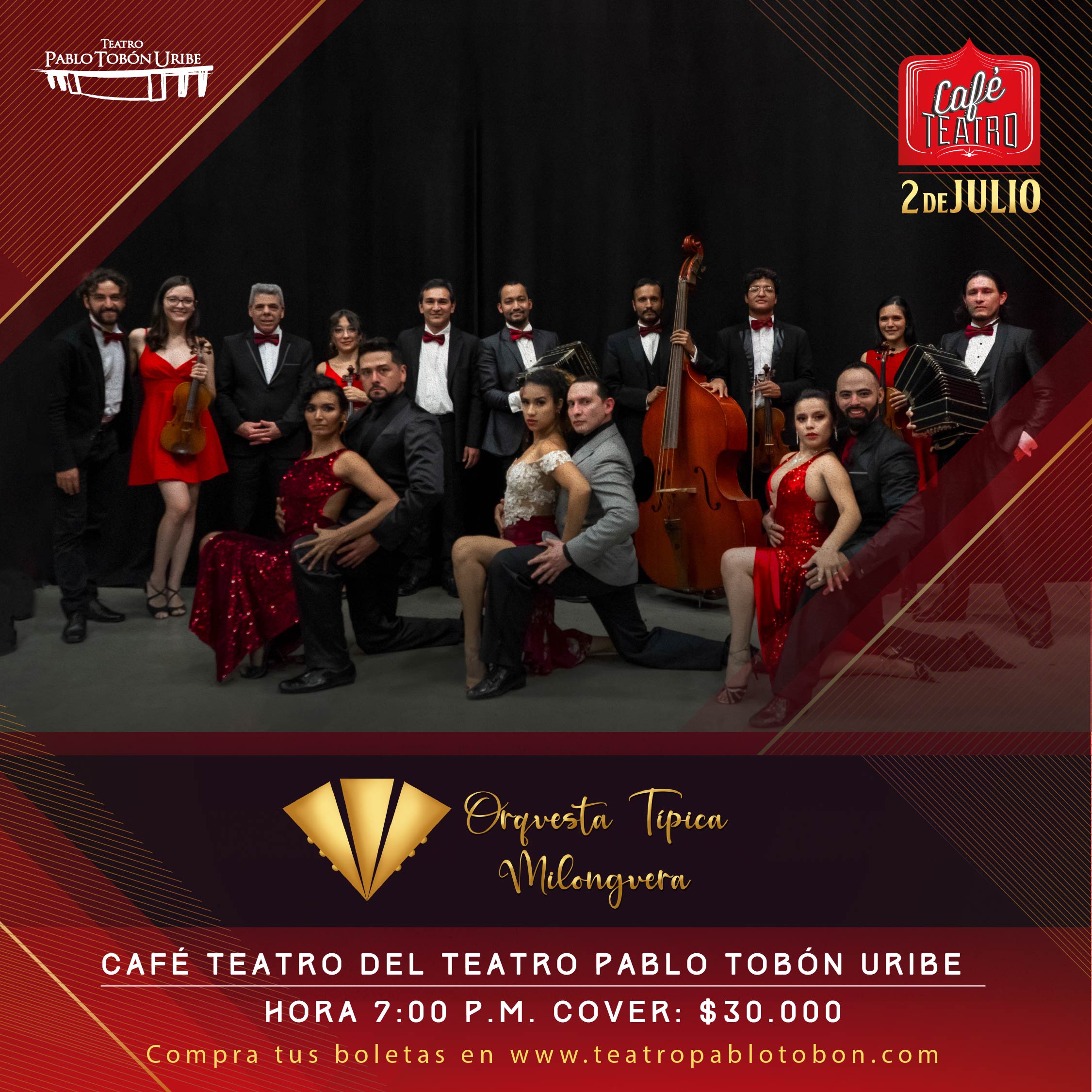 Imagen del evento Concierto Orquesta Típica Milonguera