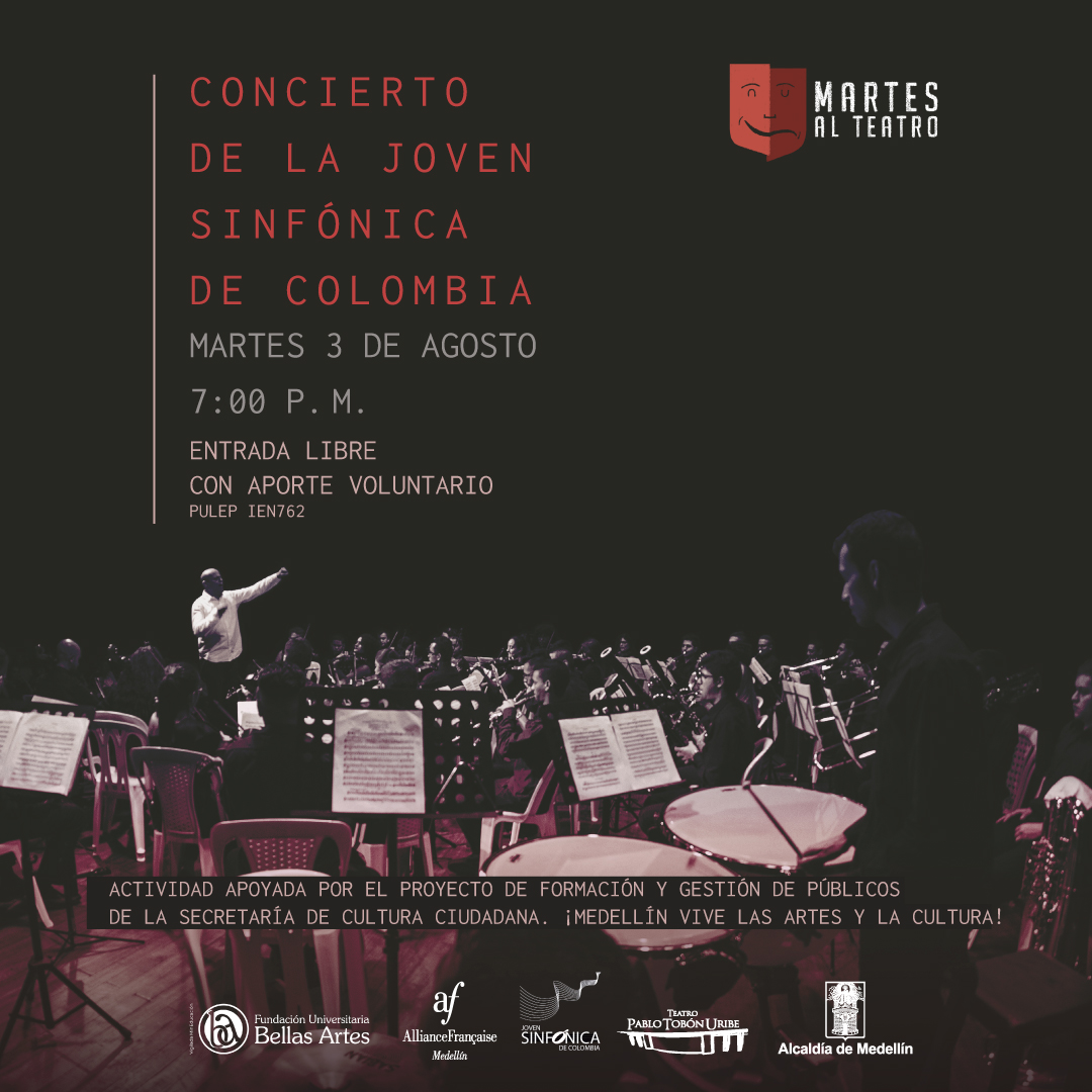 Imagen del evento Martes al Teatro - Concierto: Joven Sinfónica de Colombia