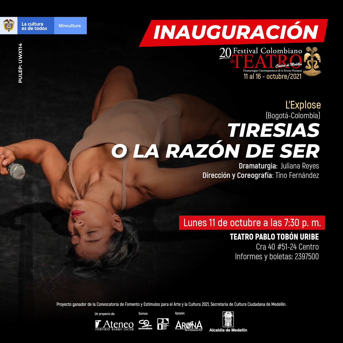 Imagen del evento Inauguración Festival Colombiano de Teatro ciudad de Medellín