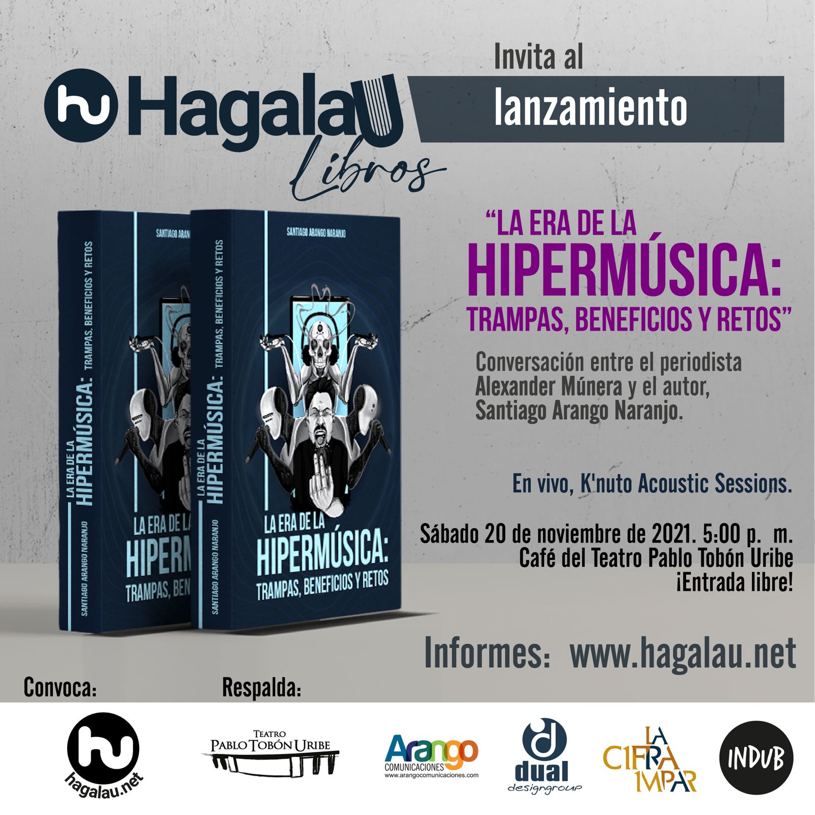 Imagen del evento Lanzamiento del libro - La Era de la Hipermúsica: trampas, beneficios y retos.