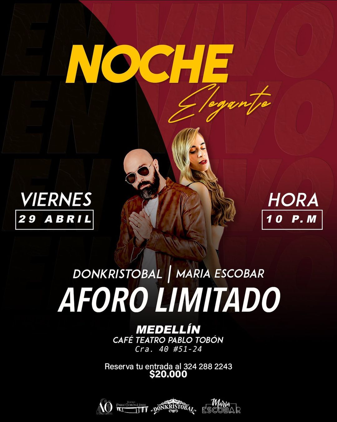 Imagen del evento Noche elegante con Donkristobal