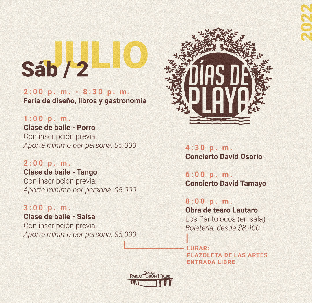 Imagen del evento #DíasDePlaya - Julio 02