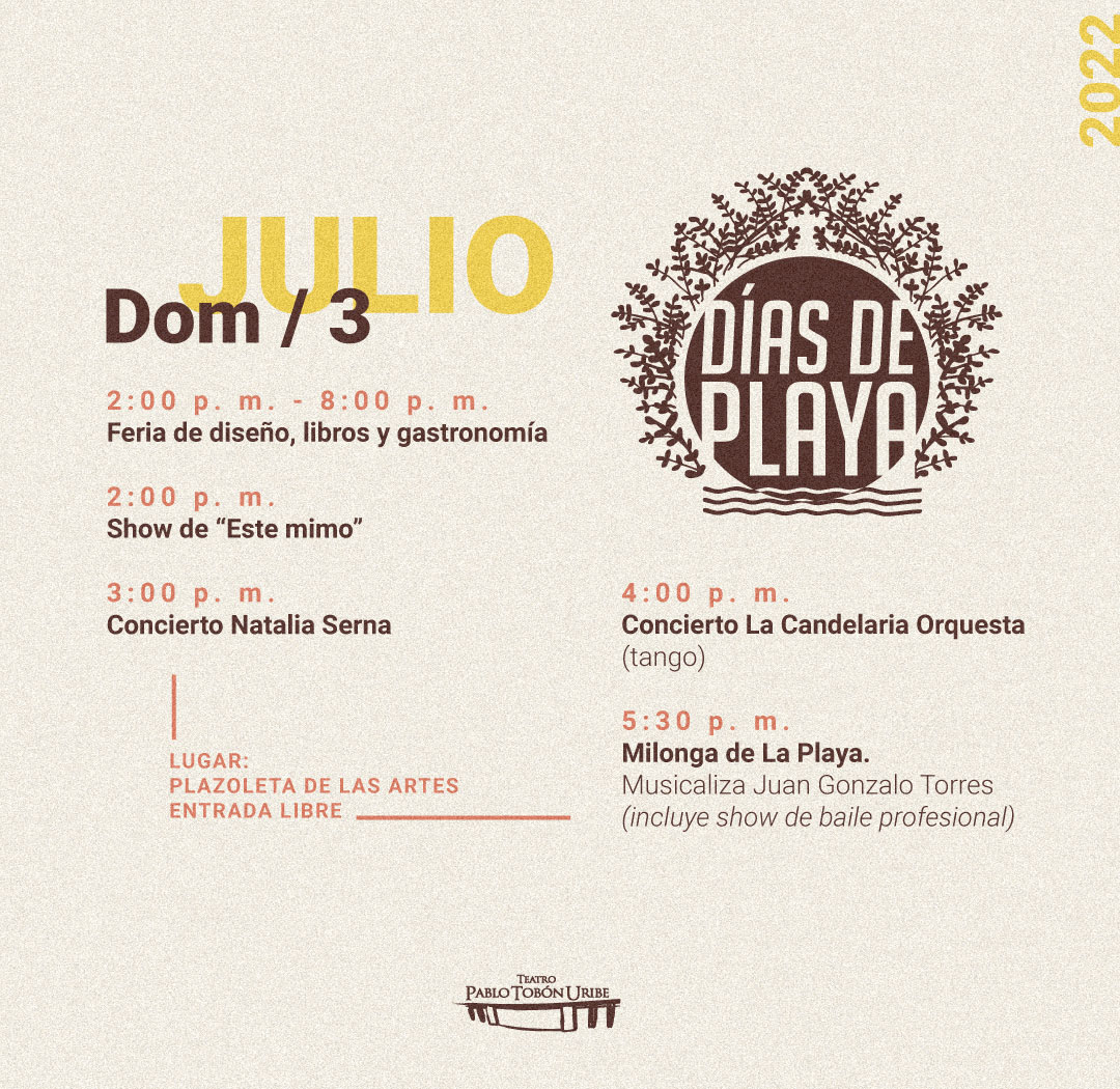 Imagen del evento #DíasDePlaya - Julio 03