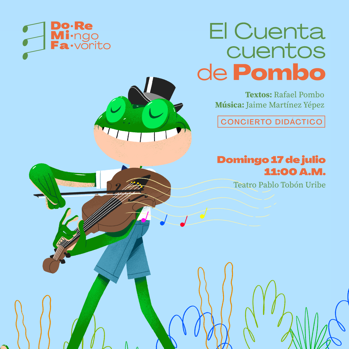 Imagen del evento Do•Re•Mi•ngo Fa•vorito 2022 - El cuenta cuentos de Pombo