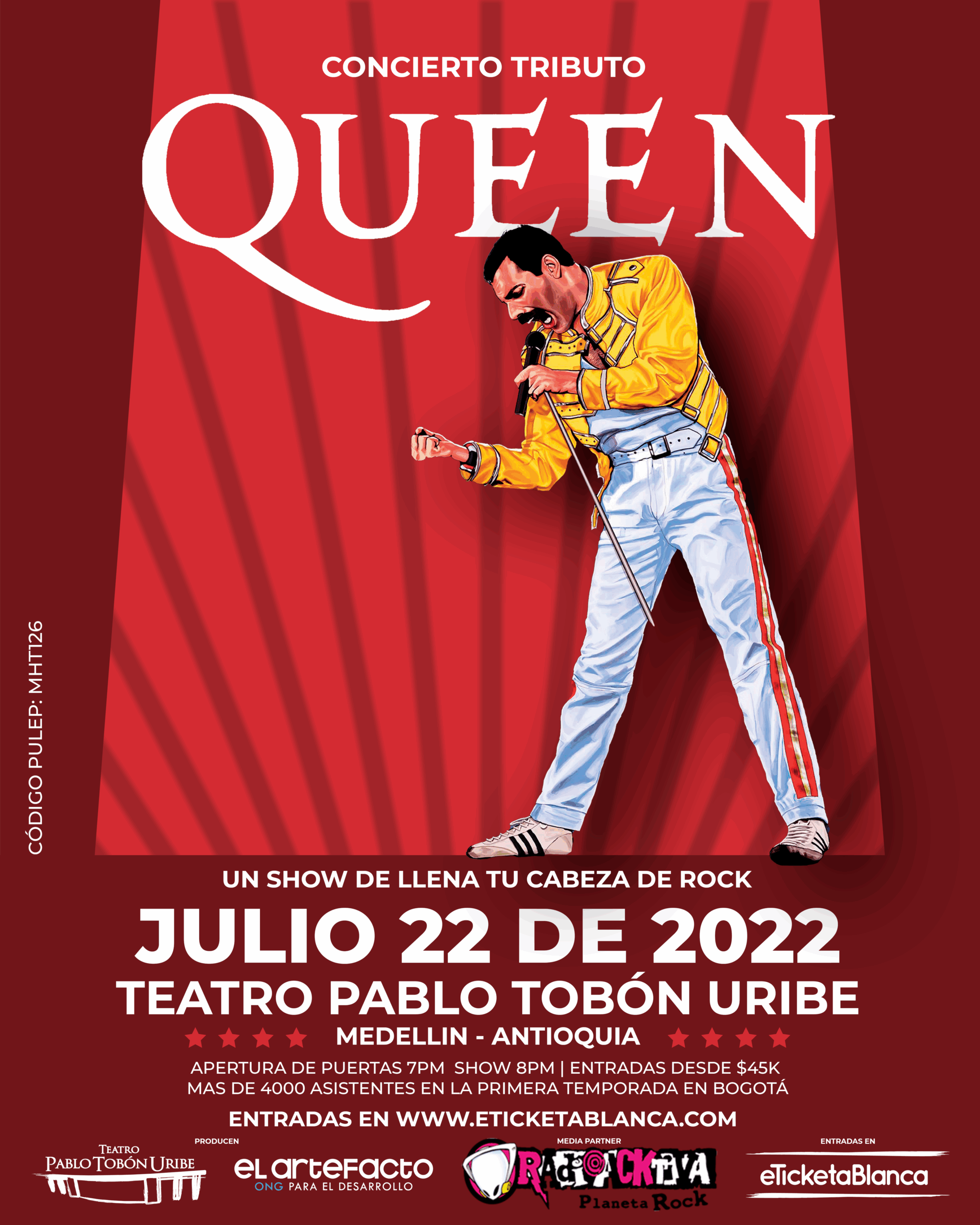 Imagen del evento Tributo a Queen 2022