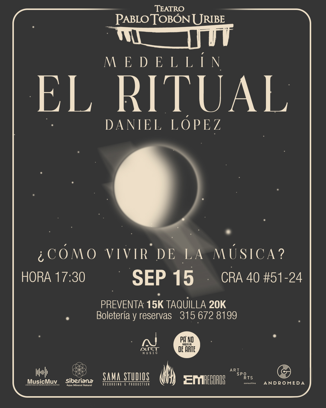 Imagen del evento El ritual | ¿Cómo vivir de la música?