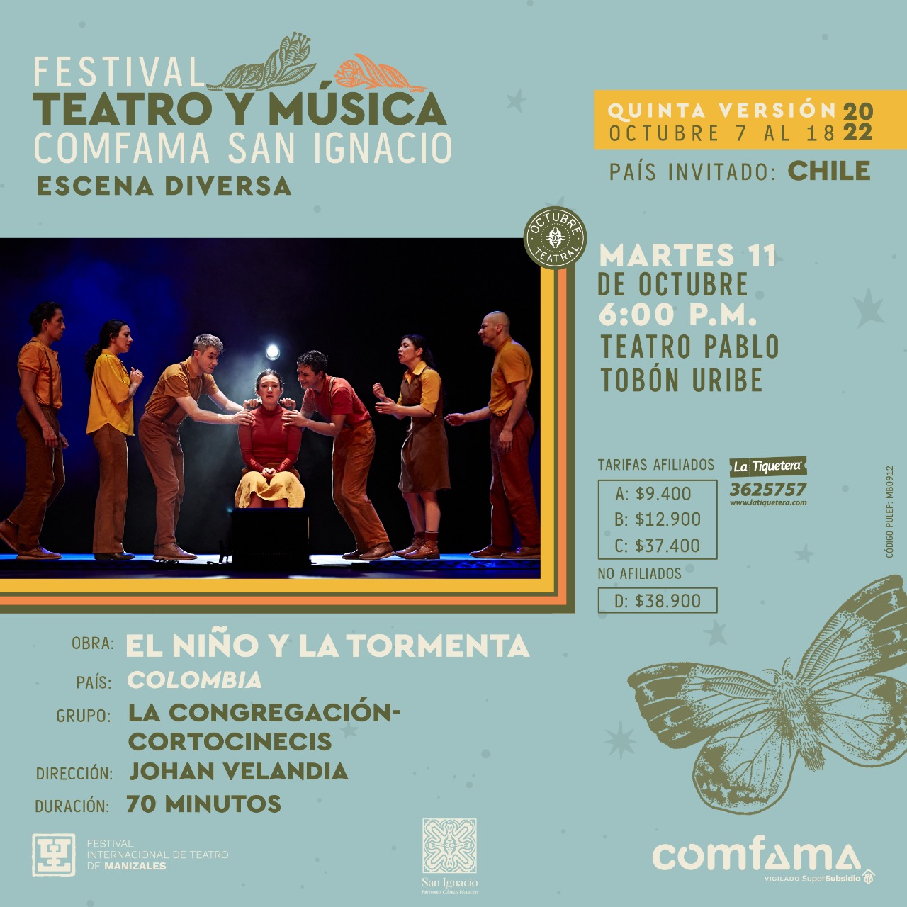 Imagen del evento El niño y la tormenta - Festival Teatro y Música Comfama San Ignacio 2022