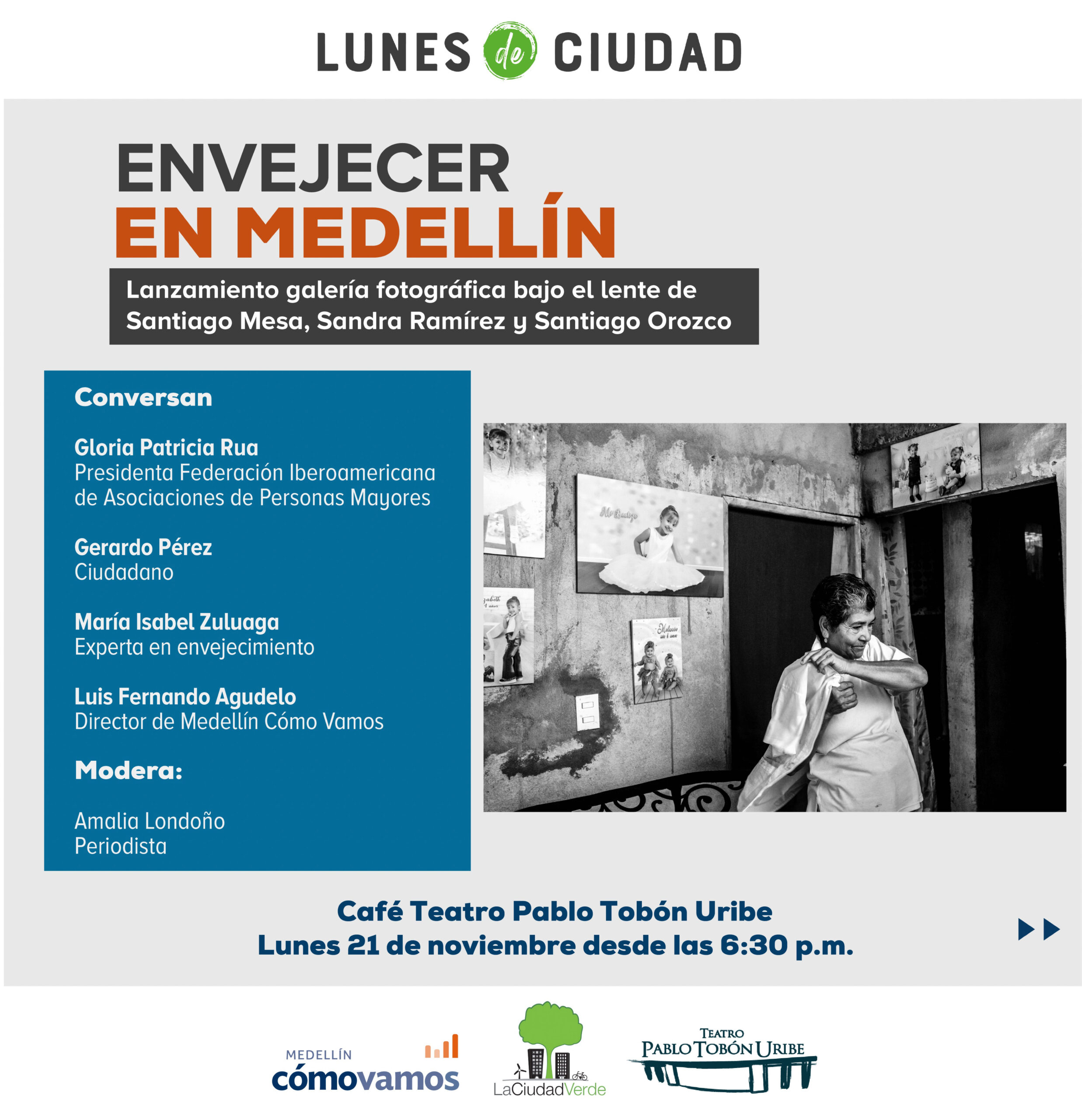 Imagen del evento Envejecer en Medellín - Lunes de ciudad