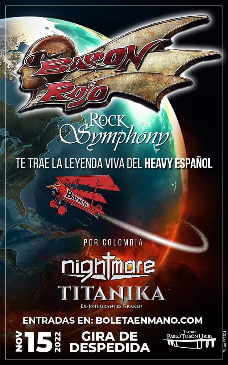 Imagen del evento Barón Rojo en Medellín 2022