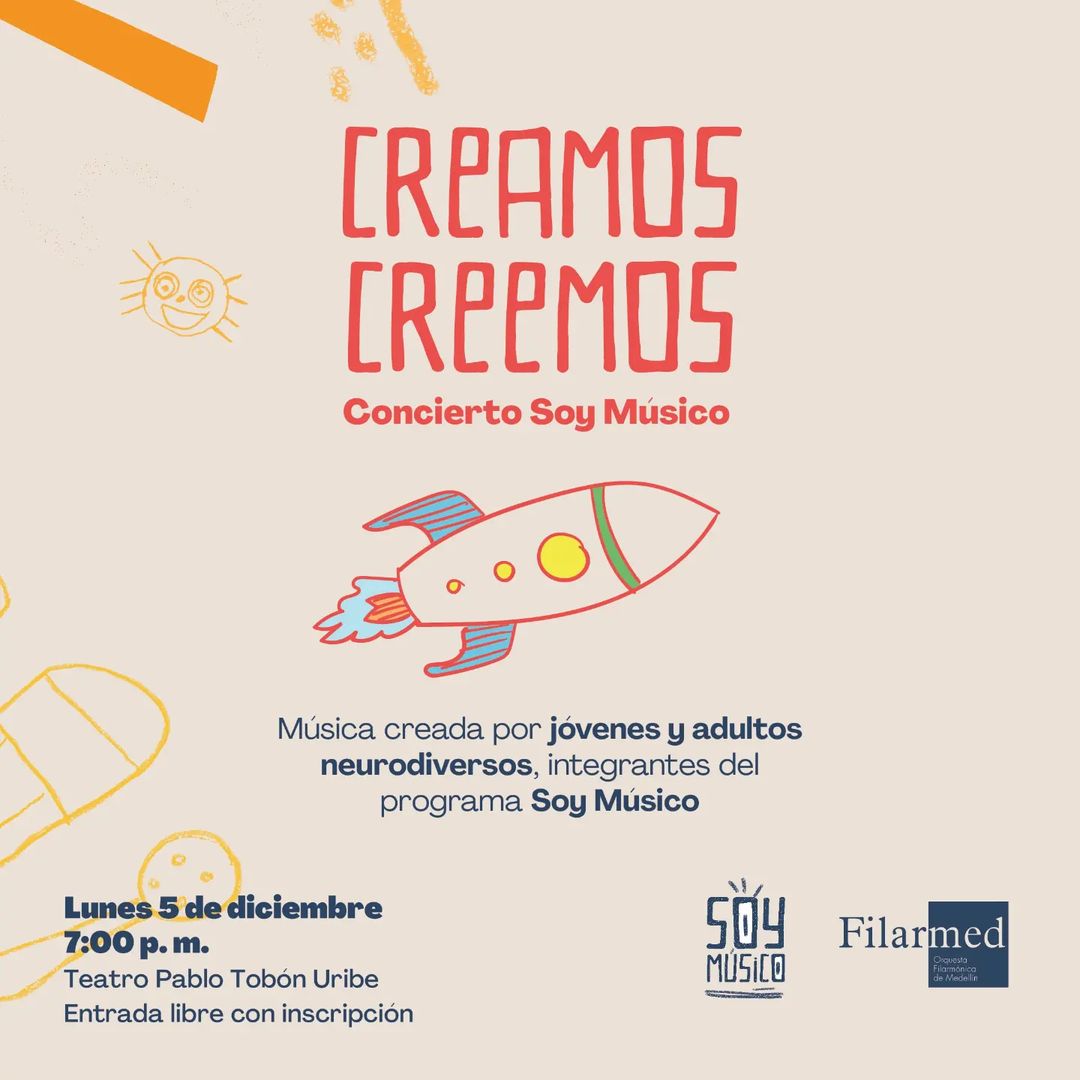 Imagen del evento Creamos Creemos - Concierto Soy Músico