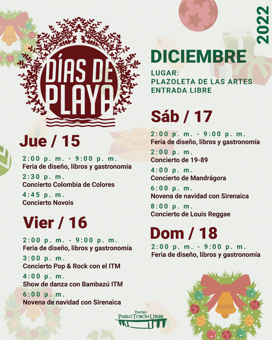 Imagen del evento #DíasDePlaya - 15 de diciembre