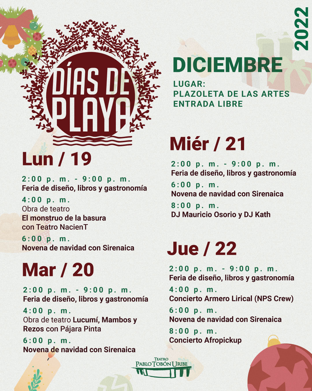 Imagen del evento #DíasDePlaya - 20 de diciembre