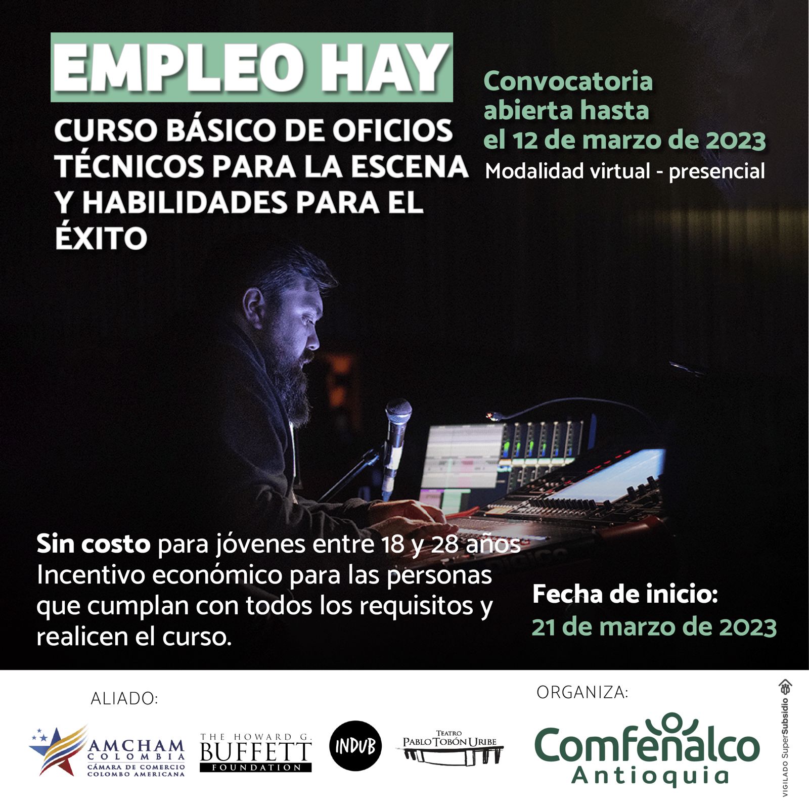 Imagen del evento Curso básico de oficios técnicos para la escena