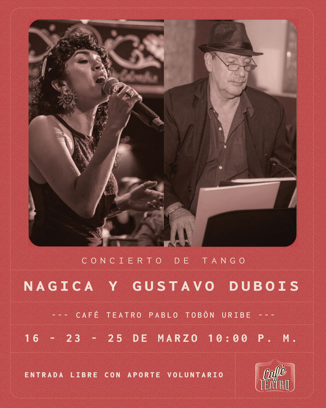 Imagen del evento Concierto de tango con Nagica y Gustavo Dubois
