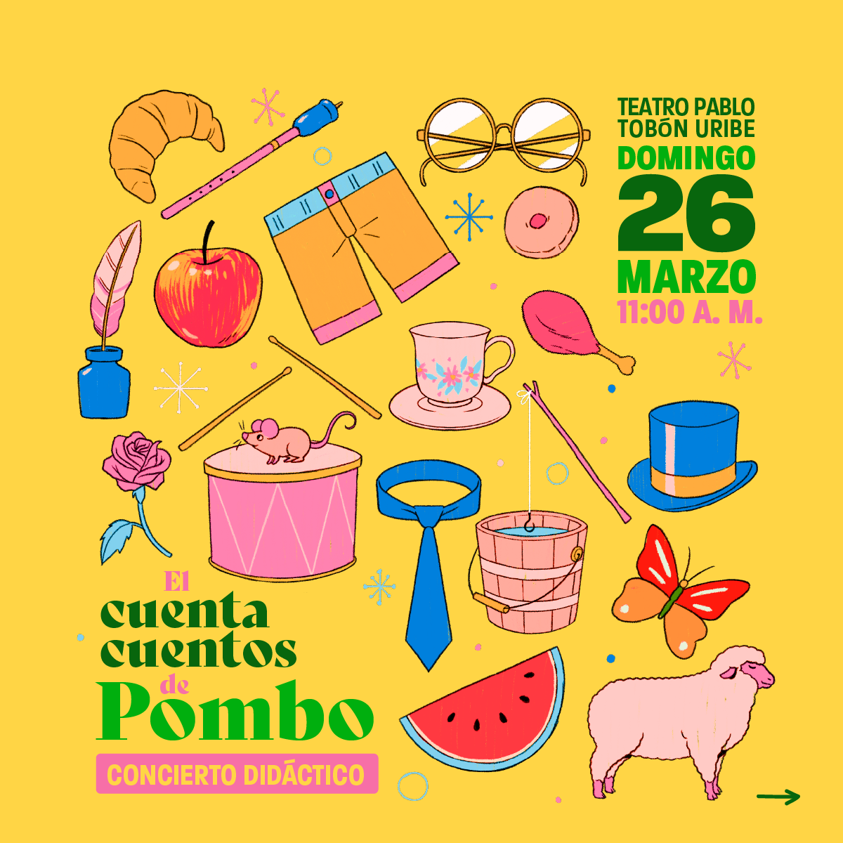 Imagen del evento DoReMingo Favorito 2023 - El cuenta cuentos de Pombo