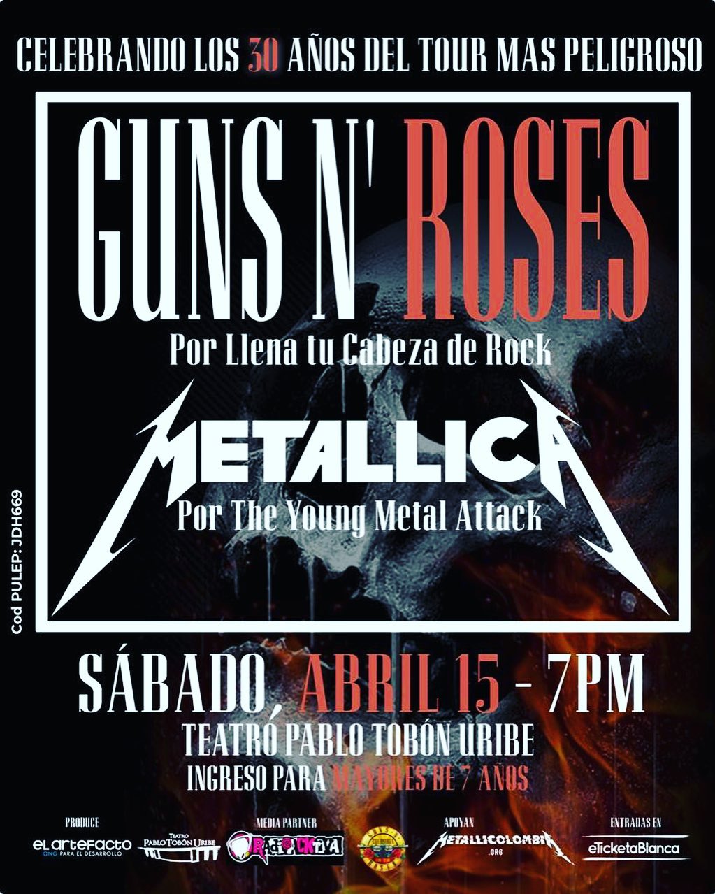 Imagen del evento Tributo Guns N' Roses y Metallica