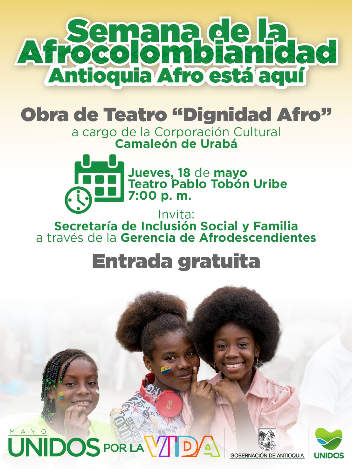 Imagen del evento Dignidad Afro - Semana de la afrocolombianidad