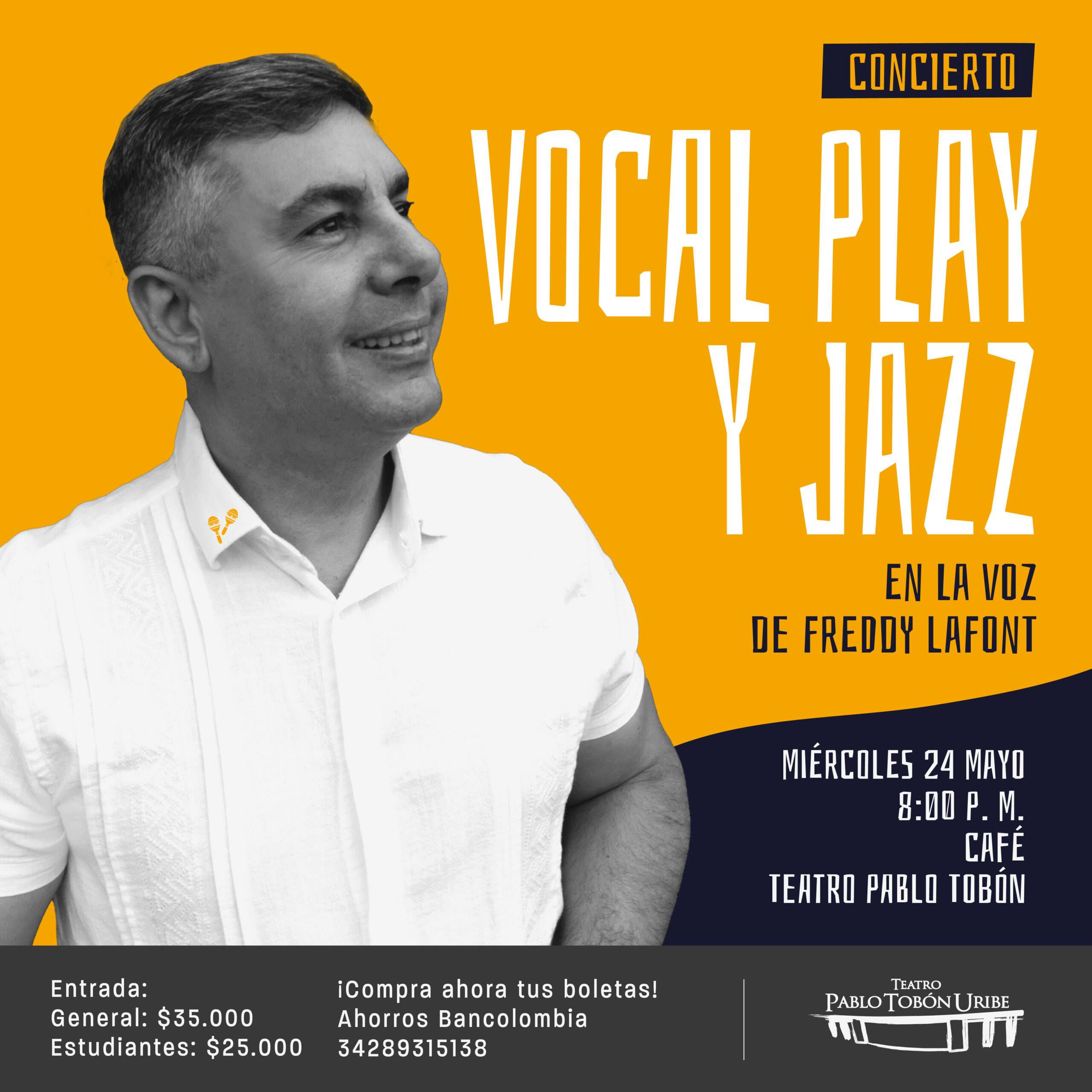 Imagen del evento Vocal play y jazz - Freddy Lafonte