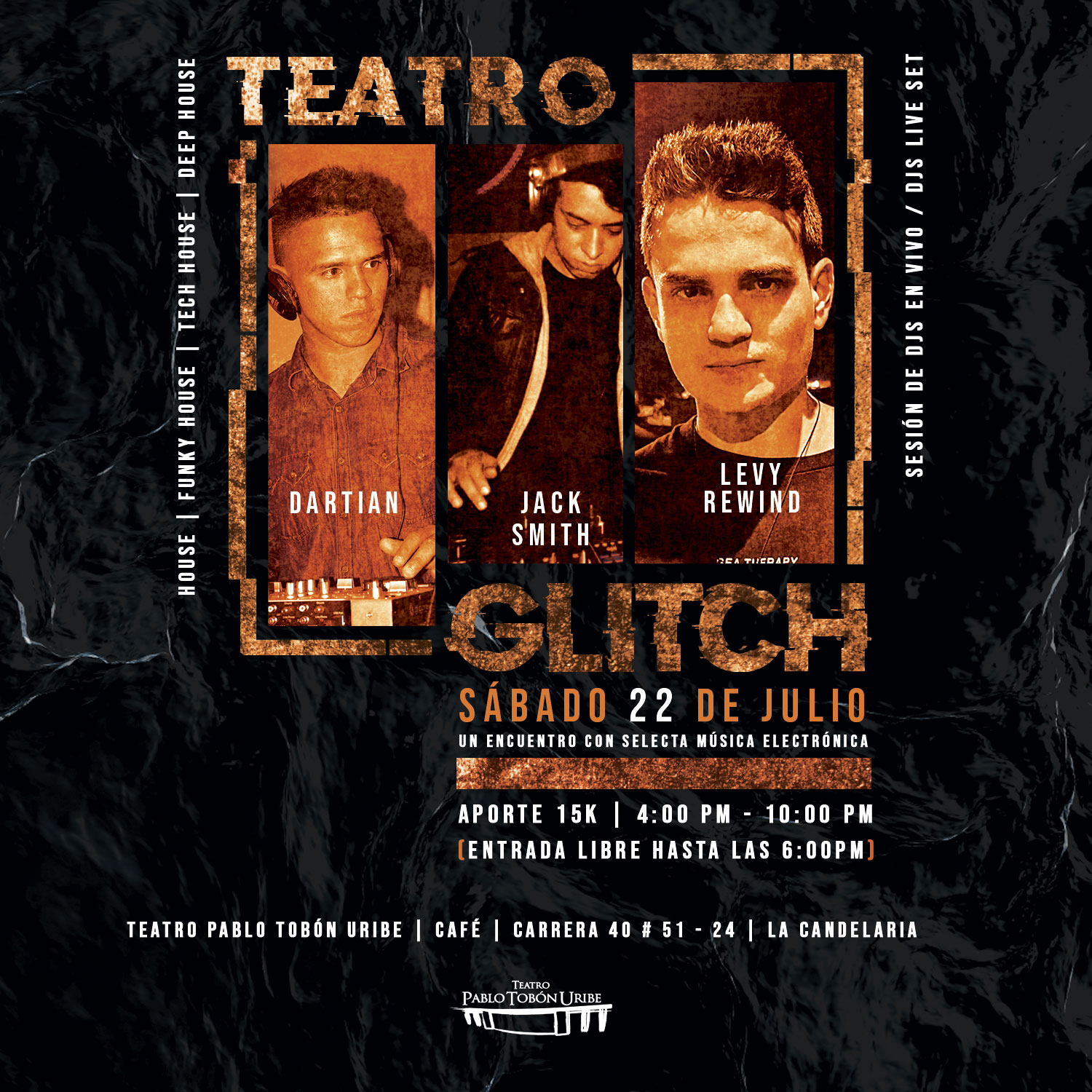 Imagen del evento Glitch - Djs live set