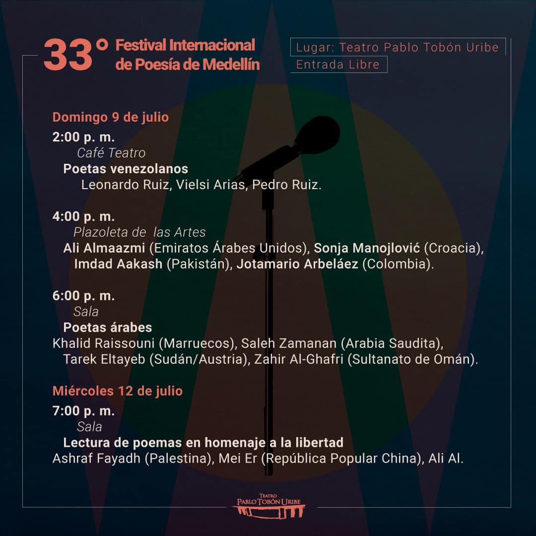 Imagen del evento 33° Festival Internacional de Poesía de Medellín