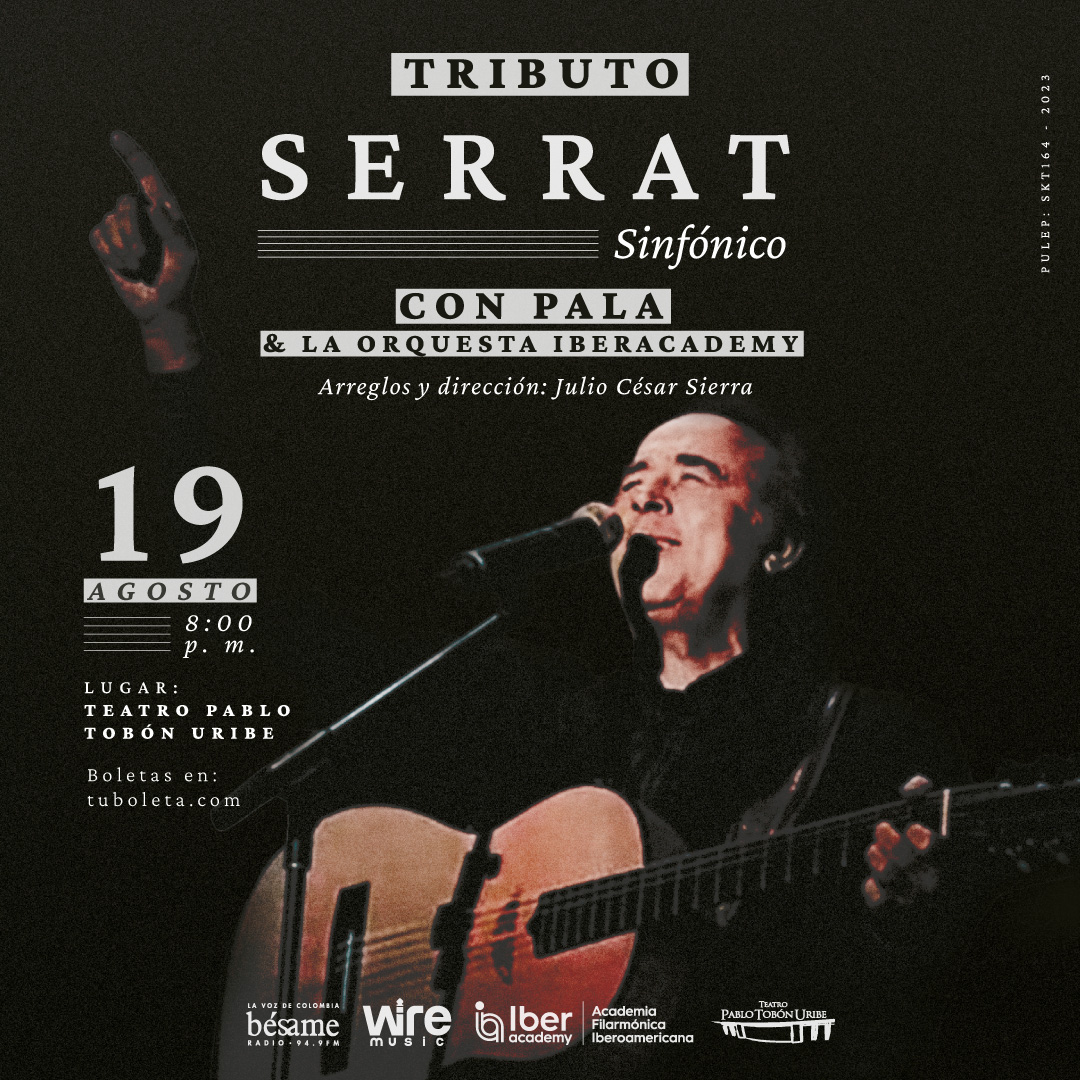 Imagen del evento Serrat Sinfónico - Tributo con Pala y Orquesta Iberacademy