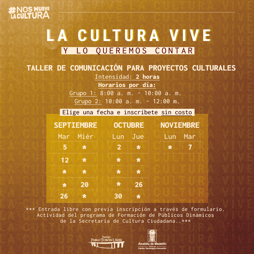 Imagen del evento Taller de comunicación de contenidos culturales