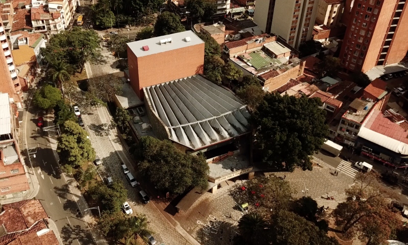 Imagen área del Teatro Pablo Tobón Uribe