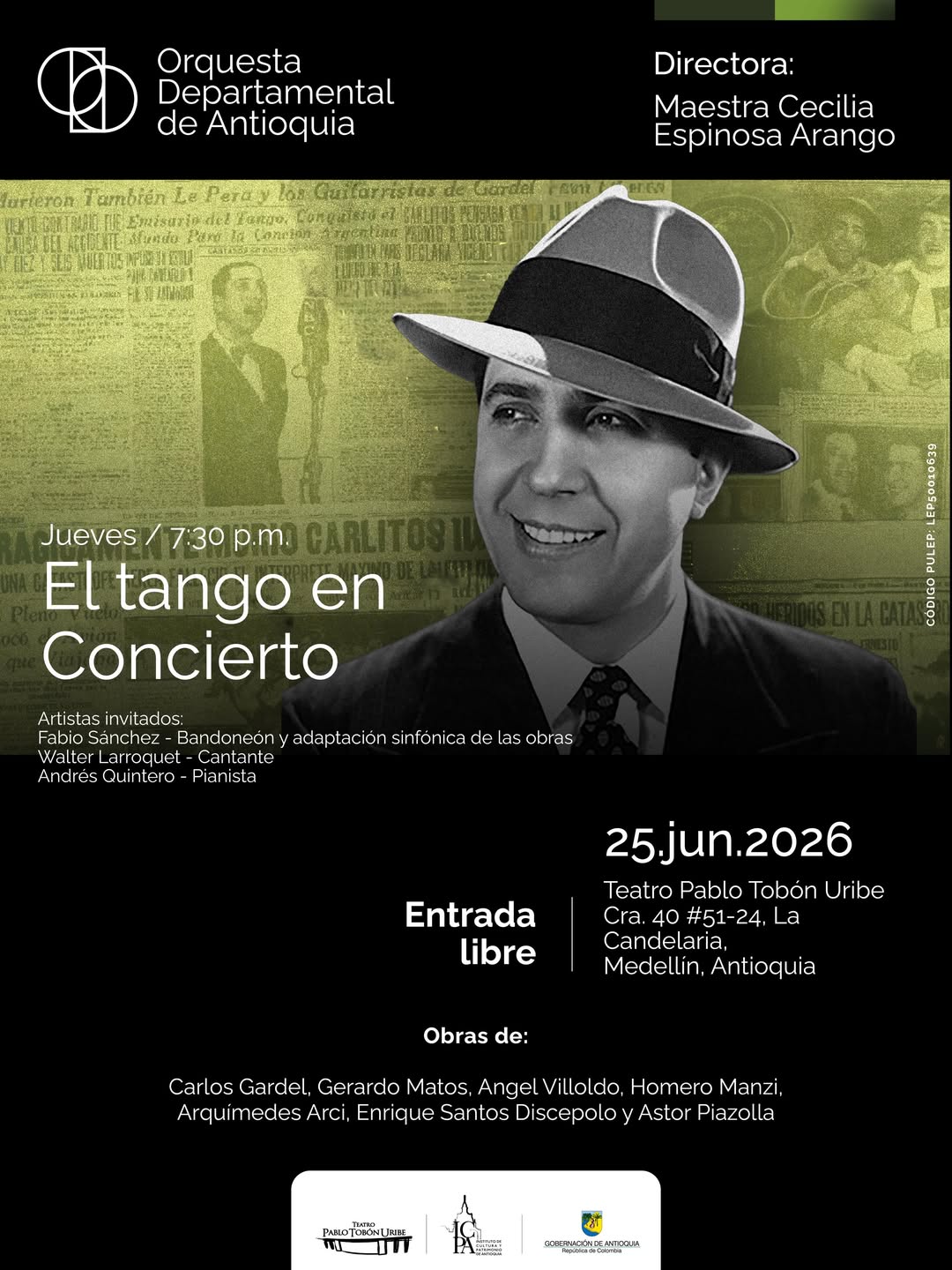 Imagen del evento El tango en concierto con la ODA