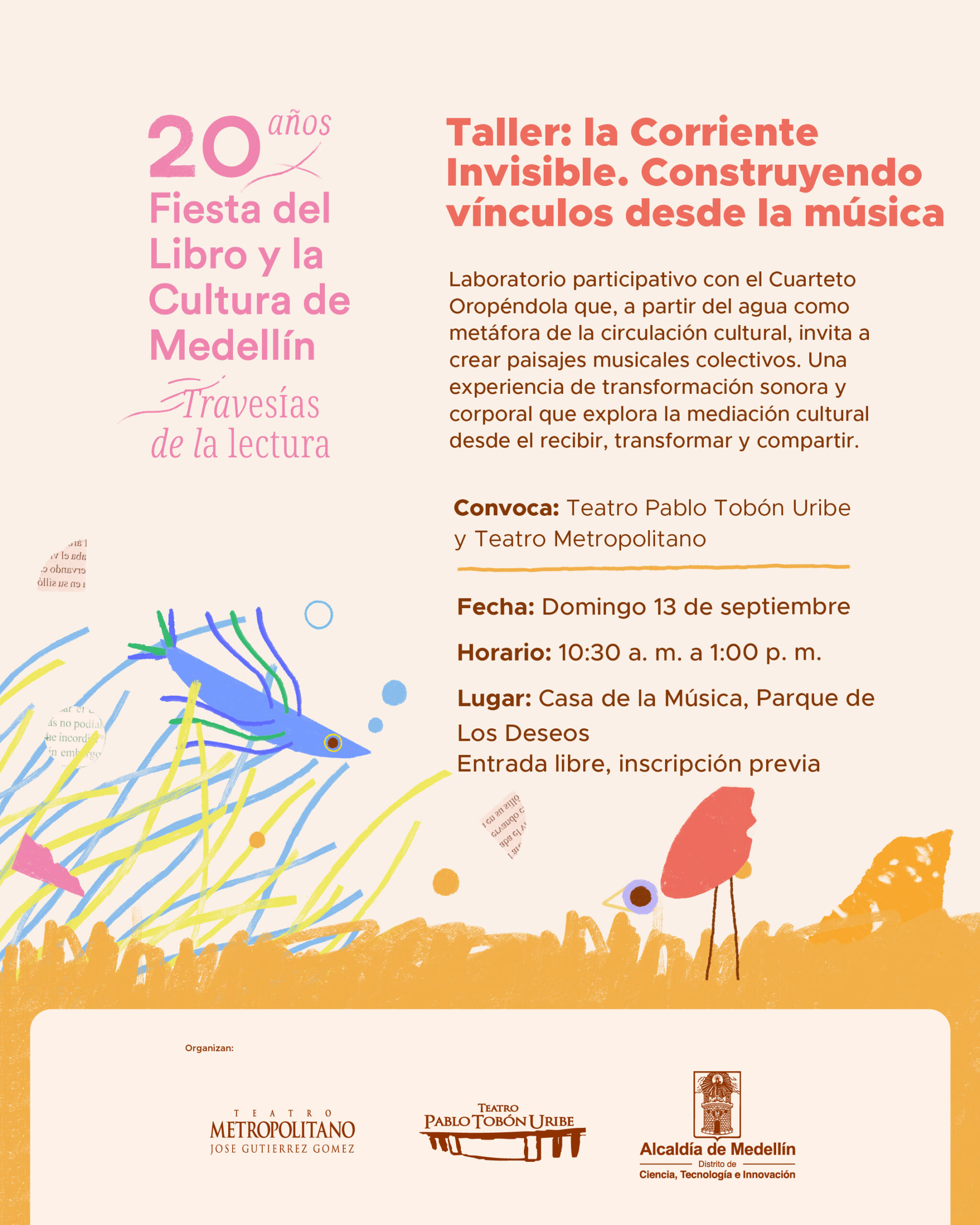 Imagen del evento Taller: la Corriente Invisible. Construyendo vínculos desde la música