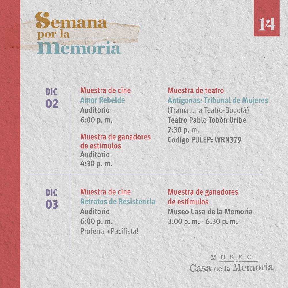 Semana de la memoria 02 dic