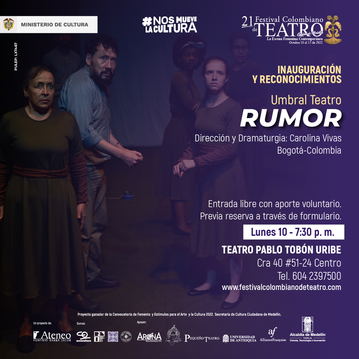 Post 21 Festival Colombiano de Teatrol   Rumor 