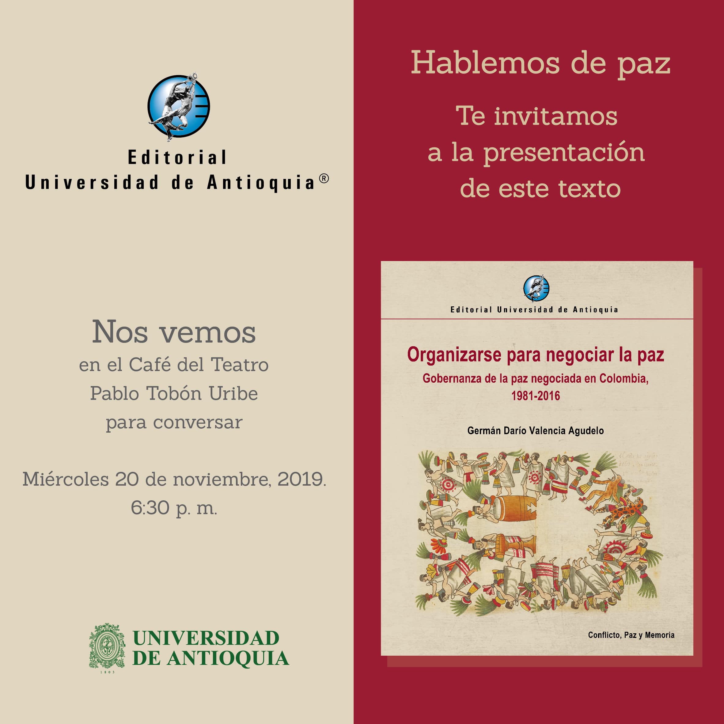 presentacion de libros el poder de los impotentes y organizarse para negociar la paz 02 2 min