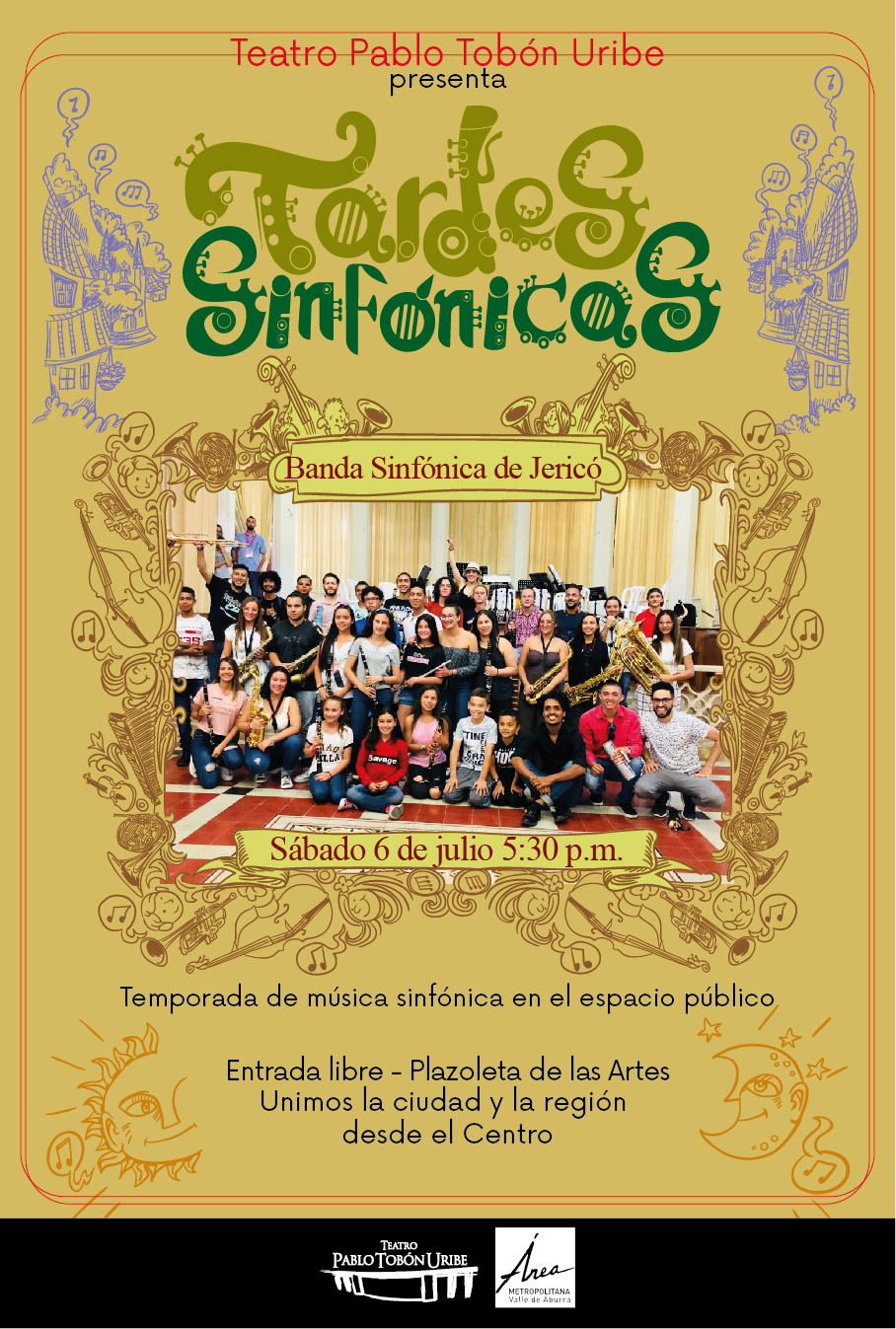 2019 tardes sinfónicas jericó afiche 01 6 de Julio