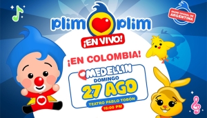 El payaso Plim Plim en vivo