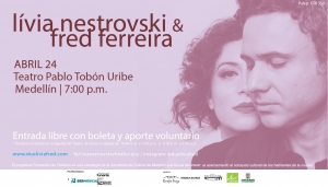 Lívia Nestrovski y Fred Ferreira en concierto