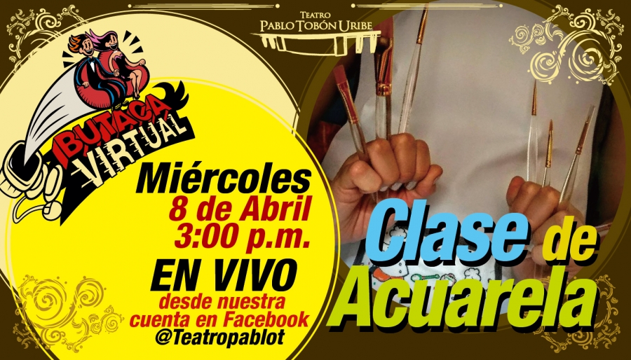 #ButacaVirtual - Clases de acuarela en vivo