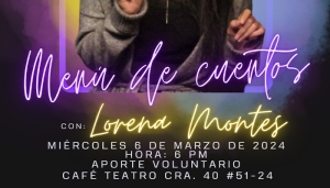 Menú de cuentos con Lorena Montes